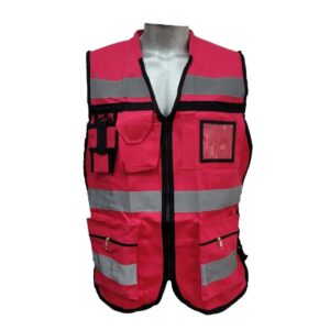 Chaleco Brigadista Reflejante Industrial Ajustable Rkt Ch