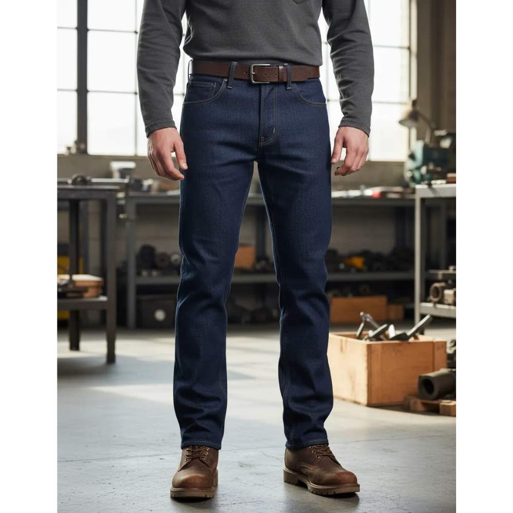 Pantalon De Mezclilla Industrial De Trabajo Uso Rudo