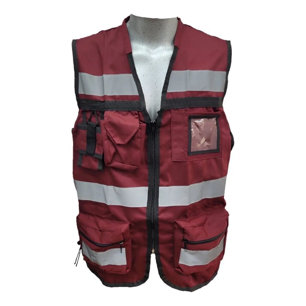 Chaleco Brigadista Reflejante Industrial Autoajustable Rkt - Imagen 9