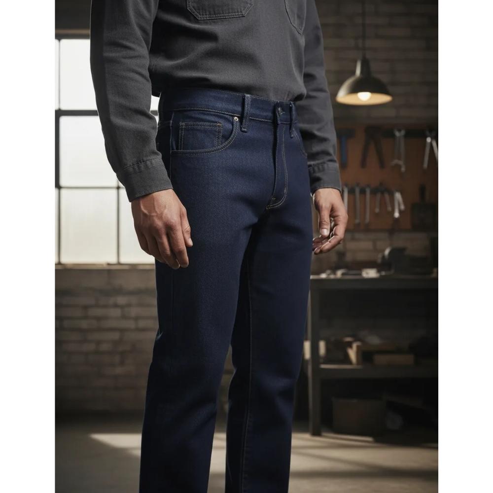 Pantalon De Mezclilla Industrial De Trabajo Uso Rudo - Imagen 2