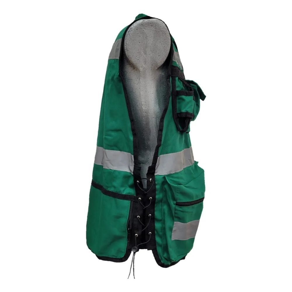 Chaleco Brigadista Reflejante Industrial Autoajustable Rkt - Imagen 2