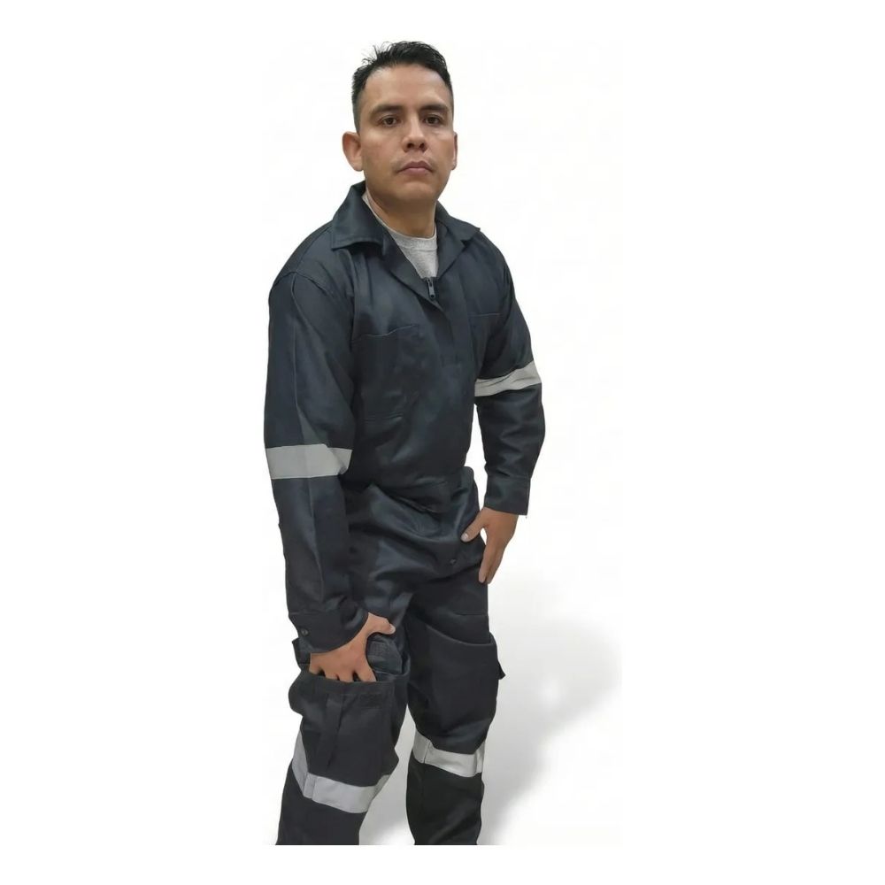 Overol Industrial Gabardina 100% Algodon Con Reflejante - Imagen 6
