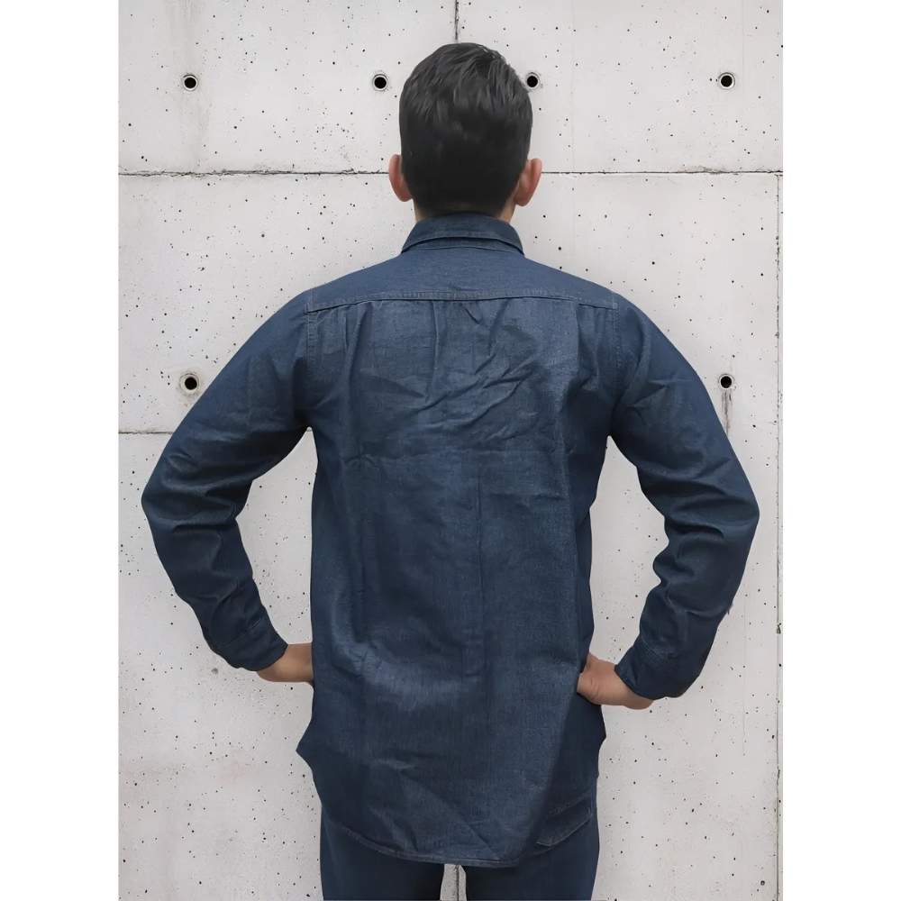 Camisola De Mezclilla Delgada 8oz 100% Algodon Hm - Imagen 4
