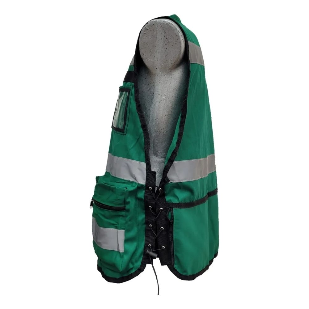 Chaleco Brigadista Reflejante Industrial Autoajustable Rkt - Imagen 4