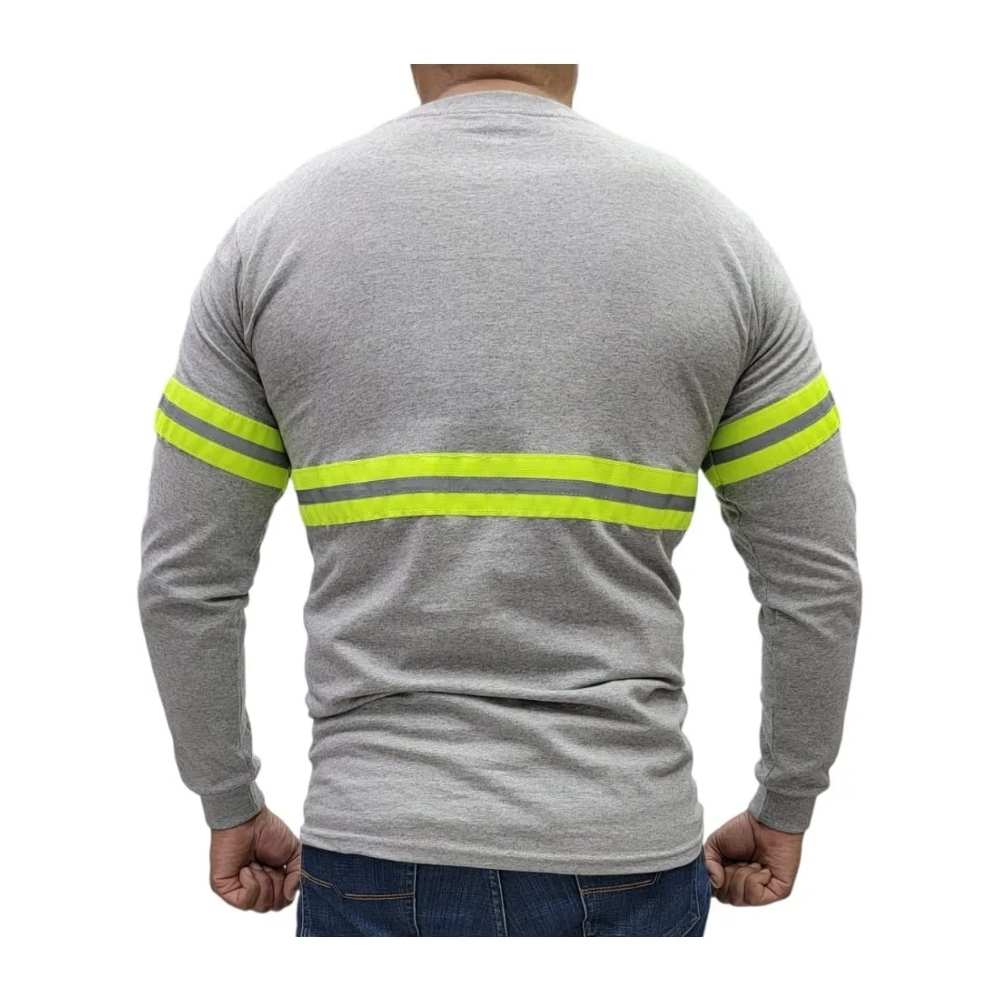 Playera Con Reflejante Textil Manga Larga Hm - Imagen 4