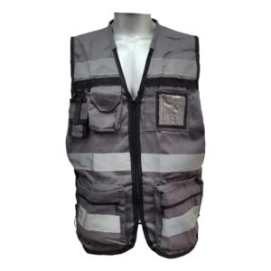Chaleco Brigadista Reflejante Industrial Ajustable Rkt XXL