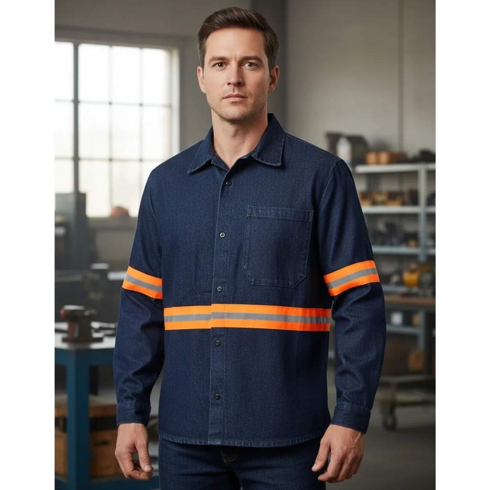 Camisola Reflejante, Mezclilla 14 Oz Np, + Envio