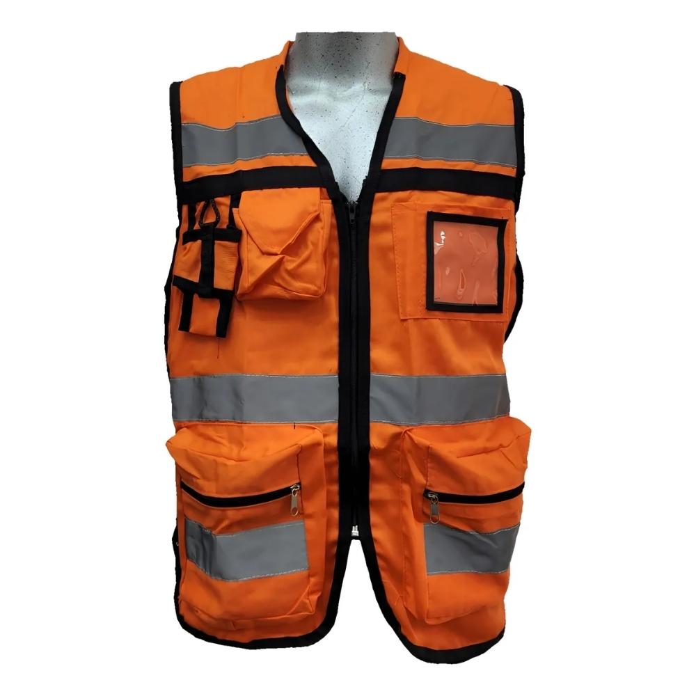 Chaleco Brigadista Reflejante Industrial Autoajustable Rkt - Imagen 8